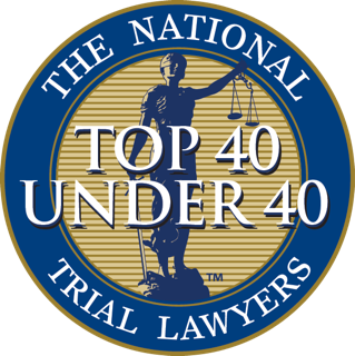National Trial Lawyers Top 40 Under 40 badge